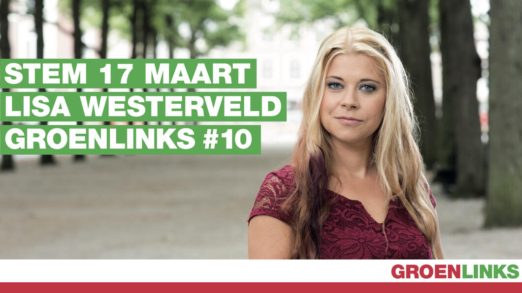 Stem 17 maart op Lisa Westerveld van GroenLinks